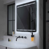 Espejo LED Cuadrado | Control por interruptor de pared | Luz blanca fría - Reyze Seria Minimal Model 3